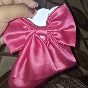 Pink Satin Bow