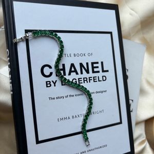 Tennis Bracelet Green Anti Tarnish