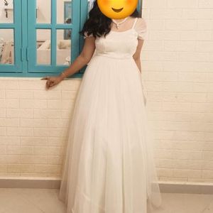 White Gown For Girls