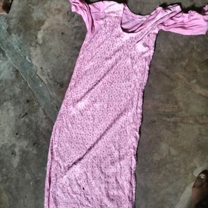 Pink Chikankari Kurti