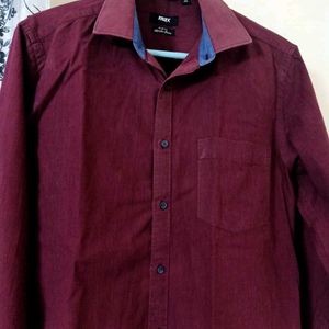 Mens Max Maroon Shirt Size 39 To 40