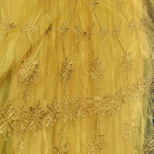 Beautiful Thread And Mirror Work Gown💛