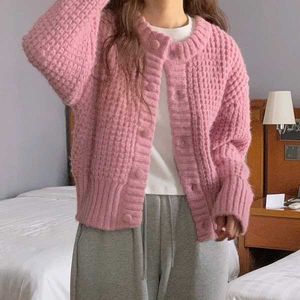 🆕 Pinteresty Pink Knitted Cardigan