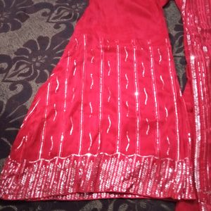 Pakistani Bridal Dress Heavy Sequence Work