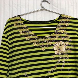 Lime Green Long Sleeve Top