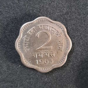 2 Naye Paise Coins of 1963