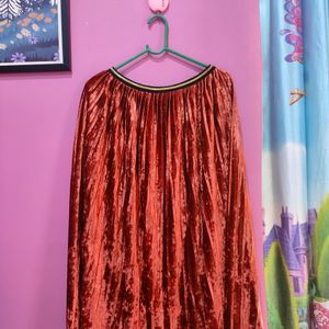 Velvet Skirt Waist Elasticated Freesize