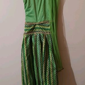 Green Lahenga Set