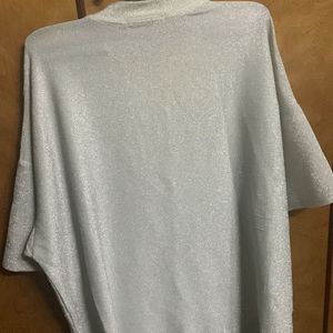 Silver Shimmer Oversized Tshirt