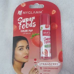 Myglamm Super Foods Color Pop Lip Balm Strawberry