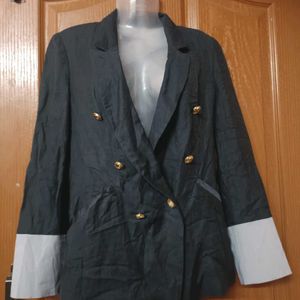 Navy Blue Korean Blazer