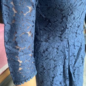 Lace Dress 👗 Dark Blue- Small to Medium