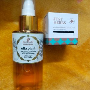 Just Herb Combo Lip & Cheek Tint & Face Wash