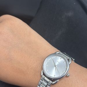 Fossil Silver Analogue Watch - Tailor Mini