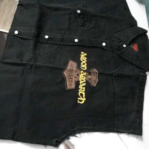 Premium Quality Denim Half Shirt