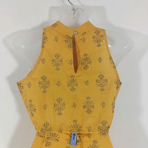 Mustard Yellow Printed Co-ord Set (Women)