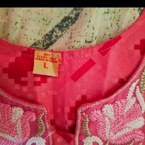 Hot Pink Kurta For Clearance Sale