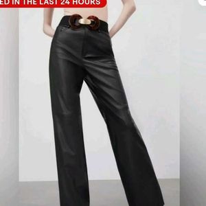 Zara Leather Pants - Premium Quality