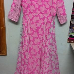 umbrella pink kurti