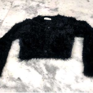 Very Soft Crop Cardigan Sweater For Girls