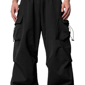 SBA 6 Pockets Black & BiegeParachute Pants