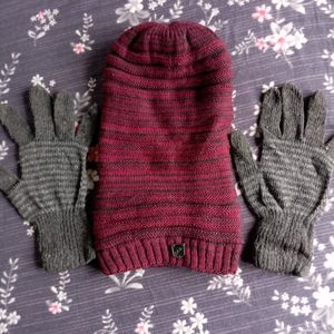 Woolen Cap And Gloves