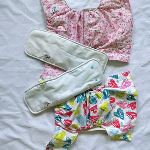 Adjustable Washable Cloth Diaper Combo