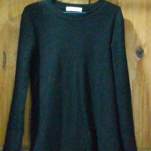 Women Full Sleeves Black Top