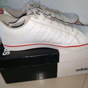 Adidas Vs Pace shoes white black red