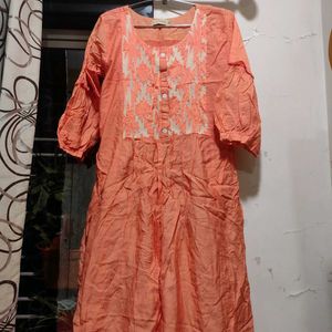 A Coral Color Kurta