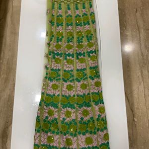 Krishika Light Green Lehenga Saree