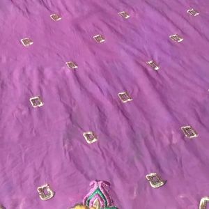 Double Colour Work Dupatta