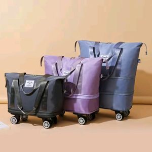 Wheel Folding Bag Inported Waterproof For Unisex🧿