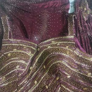 🔥Fix Price 🔥Wine Ready To Wear Saree🔥