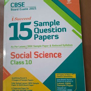 Social Science SQPs Book Arihant