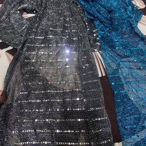 Shiny Frill (Pattiyan)dress Materiel