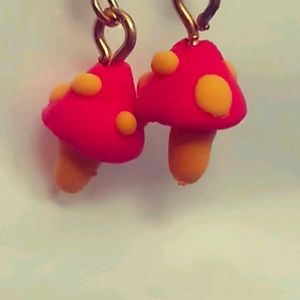 🍄Mushroom Clay Earrings🍄