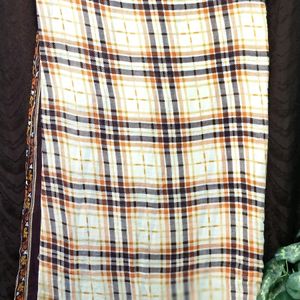 Dupatta lining Cream pure cotton designer pi