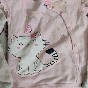 Baby Girls Used Tshirts 3-6 Months