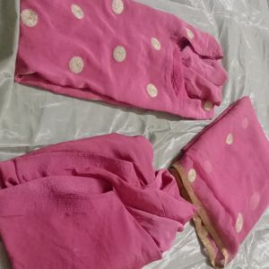 Pink Suit Set With Dupatta