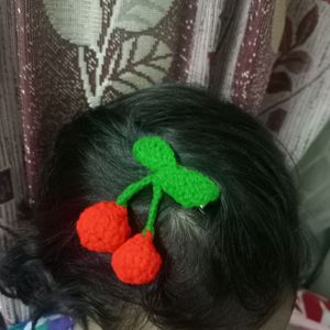 Crochet 🍒 Hair Clip