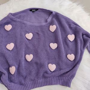 Cute Heart Details Top