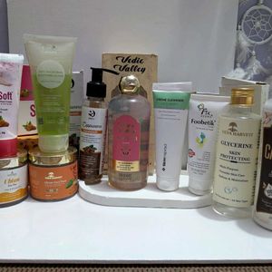 Combo Of 10 Products Facewashes, Bodywash, Face