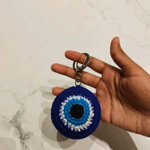 Crochet Evil Eye Key Chain 🧿💗