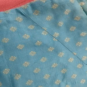 Blouse Sky-blue Silk