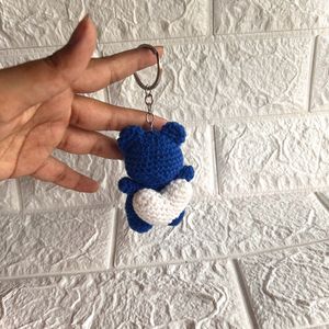 BLUE BEAR KEYCHAIN