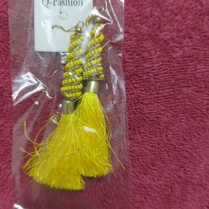 Yellow Brand New Earings