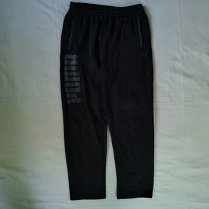 PUMA BLACK TRACK PANT WITH BIG LOGO