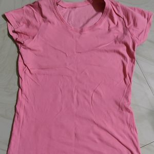 Pink And Black Cotton T-shirt Combo