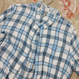 Bare Denim Chequered Blue Shirt